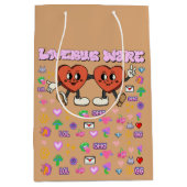 Mikitiez aangepaste valentijn grappige lovebug sof medium cadeauzakje (Voorkant)