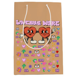 Mikitiez aangepaste valentijn grappige lovebug sof medium cadeauzakje