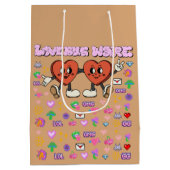 Mikitiez aangepaste valentijn grappige lovebug sof medium cadeauzakje (Achterkant)
