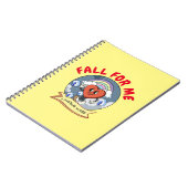 Mikitiez aangepaste valentijn grappige lovebug sof notitieboek (Linkerzijde)