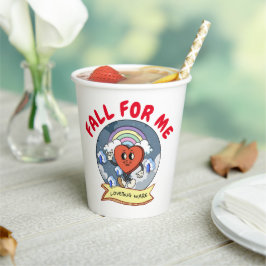 Mikitiez aangepaste valentijn grappige lovebug sof papieren bekers