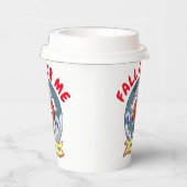 Mikitiez aangepaste valentijn grappige lovebug sof papieren bekers (Rechts)