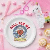 Mikitiez aangepaste valentijn grappige lovebug sof papieren bordje (Feest)