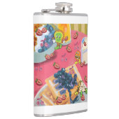 Mikitiez aardbei yogert usaflag burger fruit heupfles (Rechts)