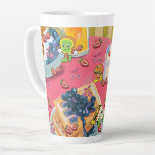 Mikitiez aardbei yogert usaflag burger fruit latte mok