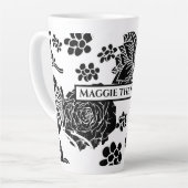 Mikitiez aarddag natuur zelfliefhebber roos bloem latte mok (Linkerhoek)