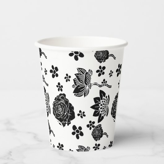 Mikitiez aarddag natuur zelfliefhebber roos bloem papieren bekers (Voorkant)