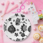 Mikitiez aarddag natuur zelfliefhebber roos bloem papieren bordje (Feest)