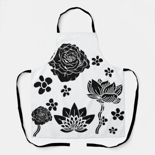 Mikitiez aarddag natuur zelfliefhebber roos bloem schort (Voorkant)