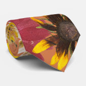 Mikitiez aarddag natuur zelfliefhebber roos bloem stropdas (Opgerold)