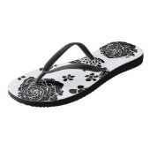 Mikitiez aarddag natuur zelfliefhebber roos bloem teenslippers (Schuin)