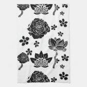 Mikitiez aarddag natuur zelfliefhebber roos bloem theedoek (Verticaal)