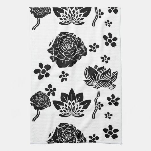 Mikitiez aarddag natuur zelfliefhebber roos bloem theedoek (Verticaal)