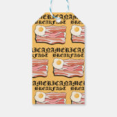 Mikitiez amerikaans ontbijt spek ei juli picknick cadeaulabel (Achterkant)