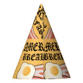 Mikitiez amerikaans ontbijt spek ei juli picknick feesthoedjes (Achterkant)