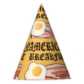 Mikitiez amerikaans ontbijt spek ei juli picknick feesthoedjes (Voorkant)