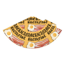 Mikitiez amerikaans ontbijt spek ei juli picknick feesthoedjes