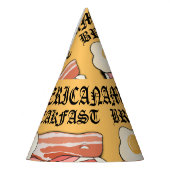 Mikitiez amerikaans ontbijt spek ei juli picknick feesthoedjes (Links)