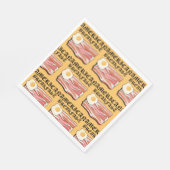 Mikitiez amerikaans ontbijt spek ei juli picknick servet (Hoek)