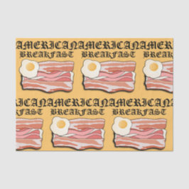 Mikitiez amerikaans ontbijt spek ei juli picknick tissuepapier