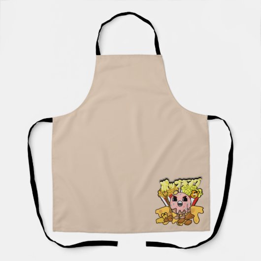 Mikitiez anime popcornking kaas karamel grappig schort (Voorkant)