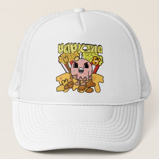Mikitiez anime popcornking kaas karamel grappig trucker pet (Voorkant)