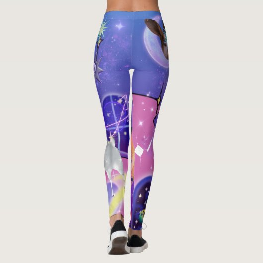 Mikitiez aquarius galaxy zomerbier leggings (Achterkant)