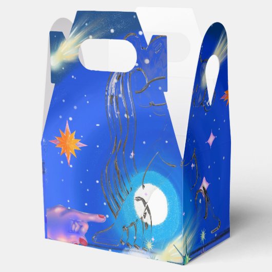 Mikitiez aquarius galaxy zomergloed bedankdoosjes (Geopend)