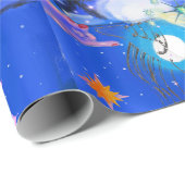 Mikitiez aquarius galaxy zomergloed cadeaupapier (Rol Hoek)