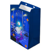 Mikitiez aquarius galaxy zomergloed medium cadeauzakje (Achterkant Gekanteld)