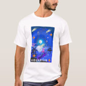 Mikitiez aquarius galaxy zomergloed t-shirt (Voorkant)