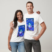 Mikitiez aquarius galaxy zomergloed t-shirt (Unisex)