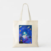 Mikitiez aquarius galaxy zomergloed tote bag (Achterkant)