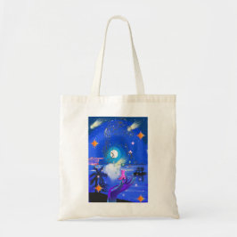 Mikitiez aquarius galaxy zomergloed tote bag