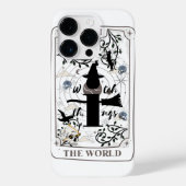 Mikitiez basic heks tovenaar tarotcard zwart Case-Mate iPhone case (Achterkant)