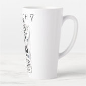 Mikitiez basic heks tovenaar tarotcard zwart latte mok (Rechts)