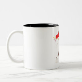 Mikitiez blackfriday sneeuwman hetechocolade rood tweekleurige koffiemok