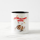 Mikitiez blackfriday snowman hotchocolate red tweekleurige koffiemok (Center)
