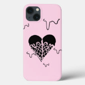 Mikitiez blackheart-koekjes en roomijs Case-Mate iPhone case (Achterkant)