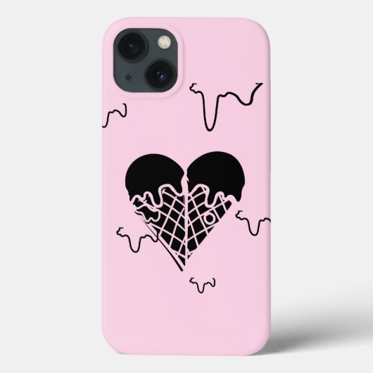 Mikitiez blackheart-koekjes en roomijs Case-Mate iPhone case (Achterkant)