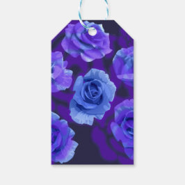 Mikitiez blauw roos bloem valentijn fantasy rock cadeaulabel