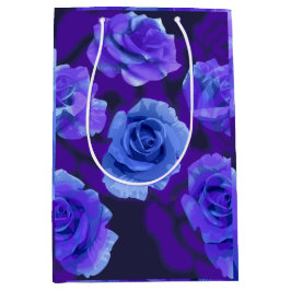Mikitiez blauw roos bloem valentijn fantasy rock medium cadeauzakje