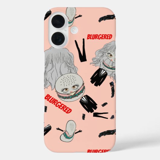 Mikitiez blonde haarvlek roze blauw pak stropdas Case-Mate iPhone case (Achterkant)