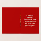 Mikitiez Christmaseve Northpole expressmail Folie Kaarten (Binnen)