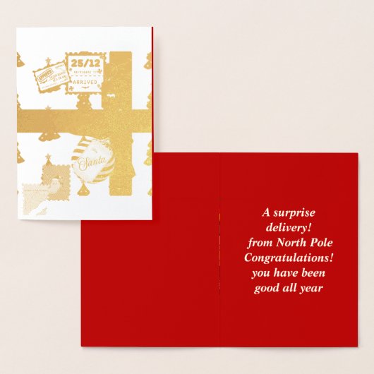 Mikitiez Christmaseve Northpole expressmail Folie Kaarten (Display)