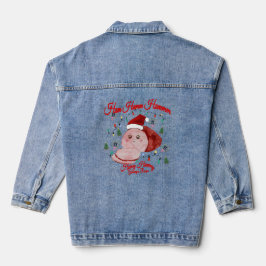 Mikitiez christmasham Thanksgiving kalkoen Denim Jacket