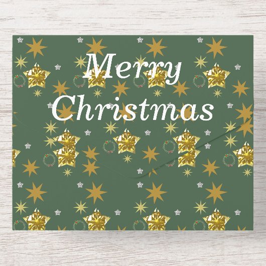 Mikitiez Christmasnoel angle gift star All In One Uitnodiging (Achterzijde)