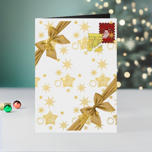 Mikitiez Christmasnoel angle gift star Folie Feestdagenkaart (Feestdagen Insitu2)