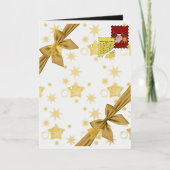 Mikitiez Christmasnoel angle gift star Folie Feestdagenkaart (Voorkant)
