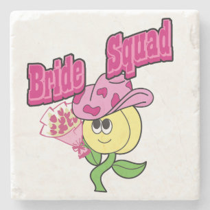 Mikitiez cowboy bruidsquad juni bruid Baby Bib Stenen Onderzetter